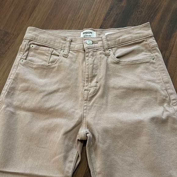 Kensie Jeans Vintage Luxe The Slim Blush or Mauve Pink 2/26 Straight Slim Jeans - Picture 4 of 12